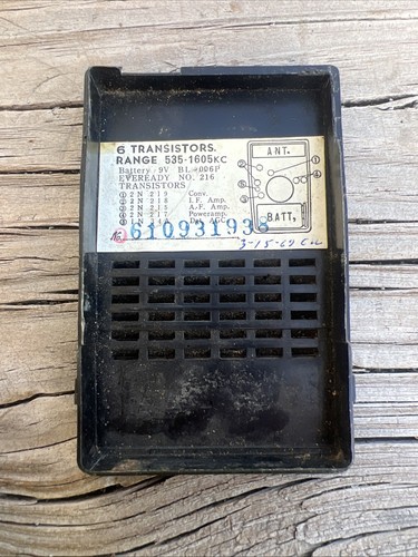 RAR Vintage Sampson S-640 Schwarz / Gold Transistorradio - Bild 5 von 8