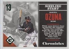 2017 Panini Chronicles Green 138/199 Marcell Ozuna #90 0f6