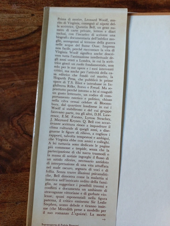 Quentin Bell Virginia Woolf Garzanti Prima Edizione  - Immagine 3 di 4