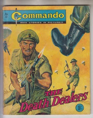 COMMANDO COMIC # 19  FN 6.0  ''THE DEATH DEALERS''  1962