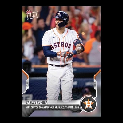 Carlos Correa - 2021 MLB Topps Now Card 974 - Print Run: 597 Houston Astros