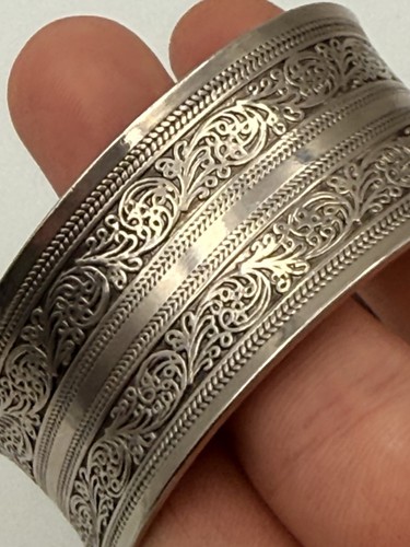 Bracelet En Argent Massif Poinçon Chinois  - Imagen 3 de 10