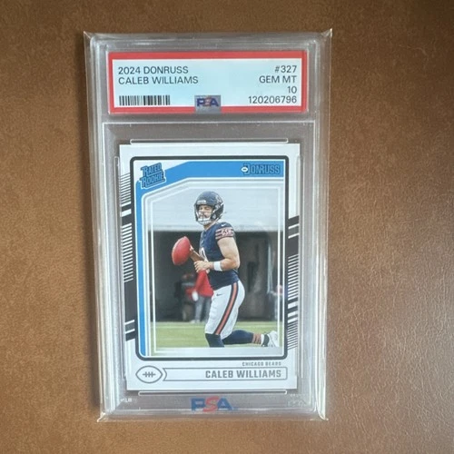 2024 Panini Donruss Rated Rookie Caleb Williams #327 PSA 10 Chicago Bears