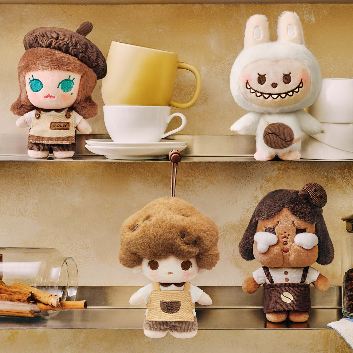 POP MART POP BEAN Coffee Factory Series-Plush Pendant 4.92-6.26