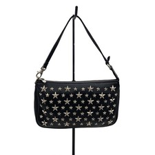 Borsa a mano JIMMY CHOO in pelle nera da donna con borchie a stella...