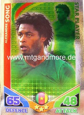 Match Attax World Stars - Alexandre Song - Star-Spieler