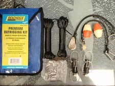 FISHING OUTRIGGER RIGGING KIT 88131 PREMIUM BOAT TROLLING CLIPS CORDS FLOAT ROPE
