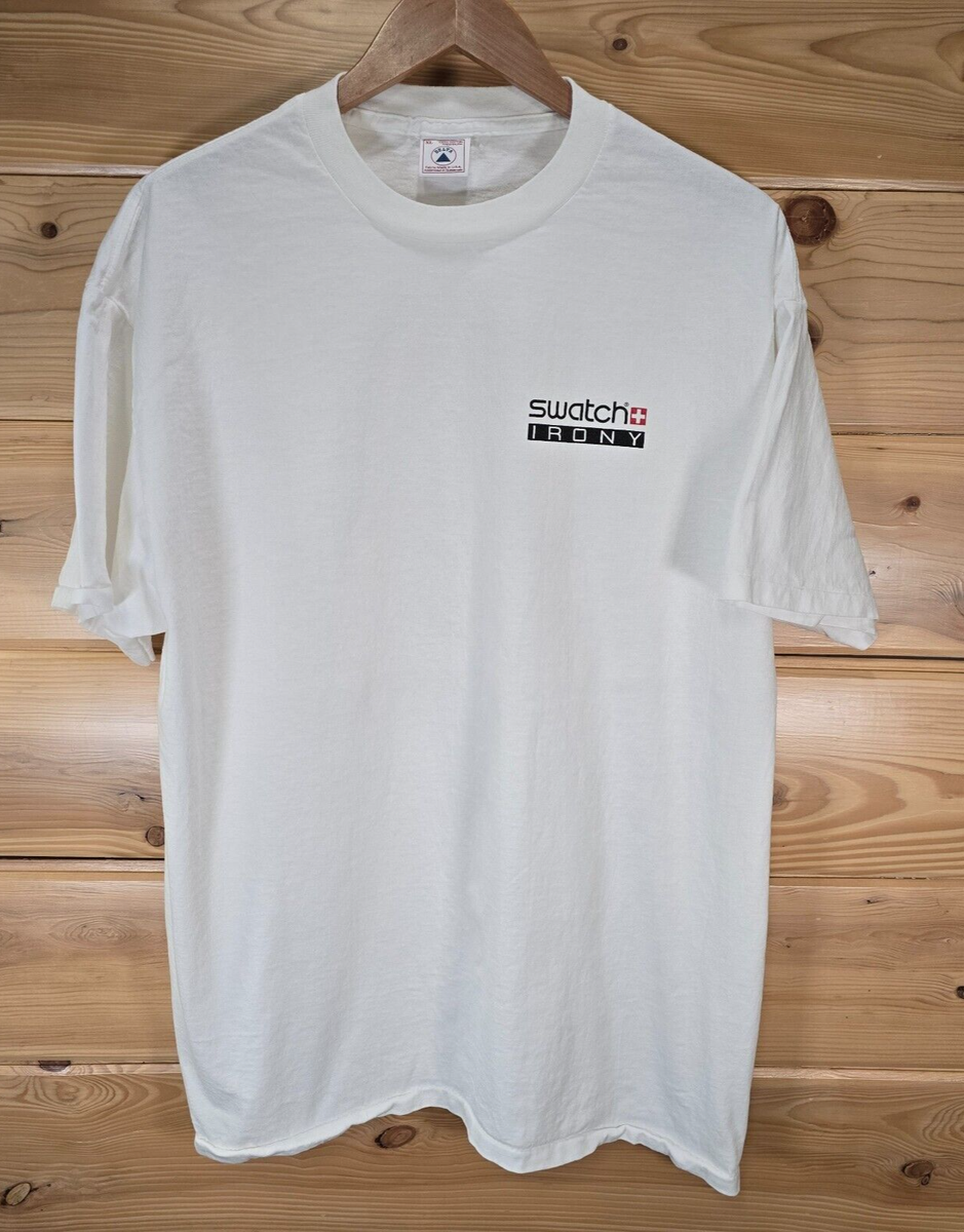 VTG Rare Swatch Watch Irony T Shirt Men XL 90s USA | eBay