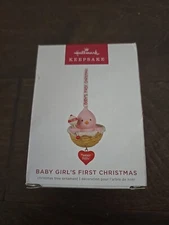 Hallmark Keepsake Baby Girl’s First Christmas 2022 Ornament NIB Pink Chick Nest