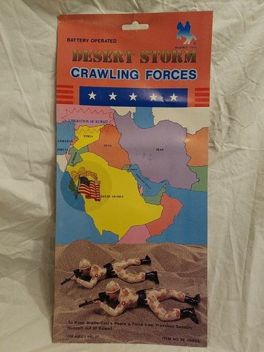 NEW Desert Storm Crawling FORCES US Soldier Regency TOYS NRFP MAP GRAPHIC BOX - Picture 12 of 12