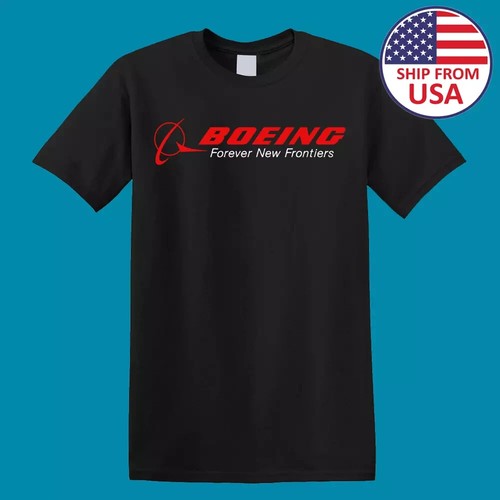 T-shirt Homme Boeing American Airways - Bleu Royal, 100% Coton - Tailles S à 3XL - Neuf Avec étiquettes