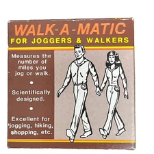 Walk-A-Matic 1985 Pedometer For Walkers And Joggers Vintage In Box