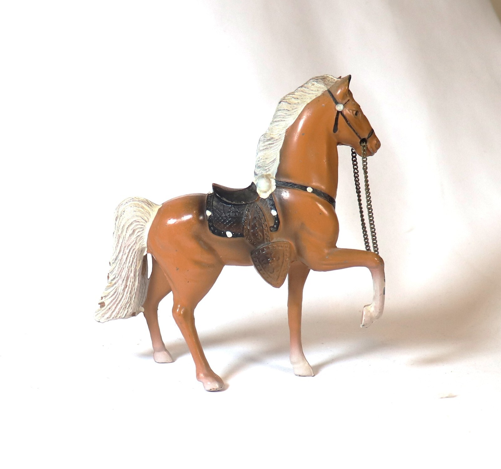 Vintage Metal Western Horse Figurine Vintage Metal Carnival Prize