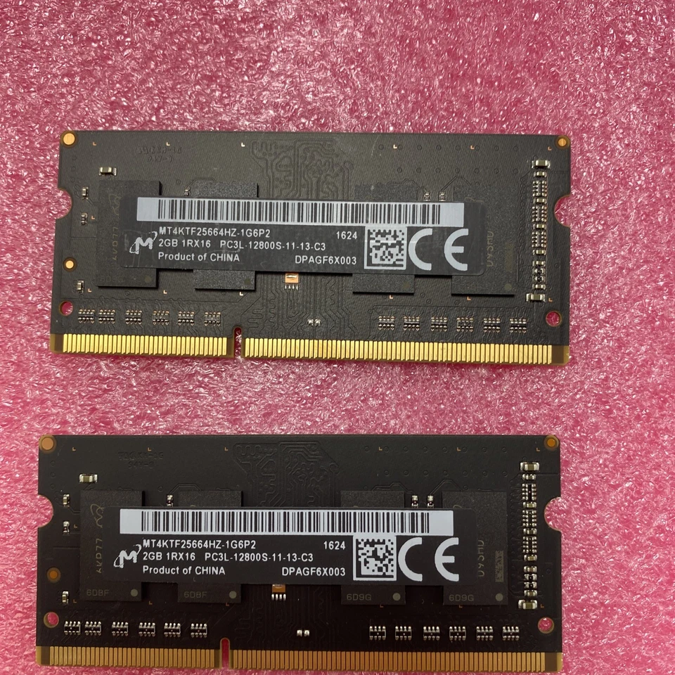 8x 2GB Micron 1RX16 memory PC3L-12800S-11-13-C3 MT4KTF25664HZ-1G6P2 - Image 3 of 4