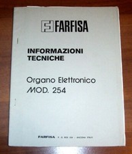 FARFISA 254 Original Service Manual Schematic diagrams Electrical diagrams 254R