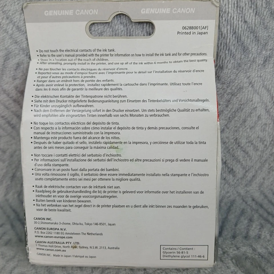 Canon PGI-5BK PGBK 5 Noir Black Encre Originale Marque Imprimante Cartouche ink - Photo 4/4