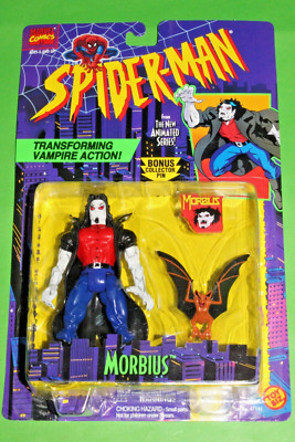 1995 MARVEL SPIDER-MAN ANIMATED SERIES MORBIUS ACTION FIGURE TOY BIZ VAMPIRE