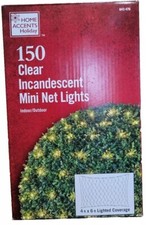 Home Accents 150 Clear Incandescent Mini Net Lights New