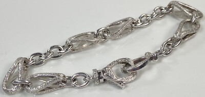 TACORI SELTENES 925 STERLINGSILBER VERZIERTES 7 1/4'' ARMBAND (K95A)