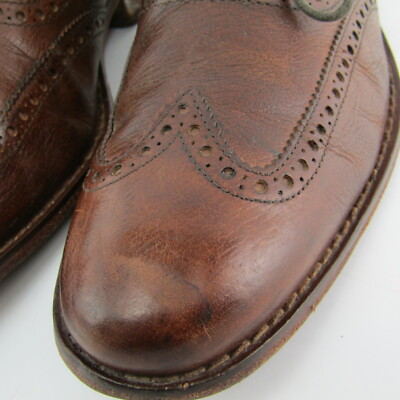 Cole Haan Air Colton Wing Tip Oxfords Shoes Distressed Brown  display picture 2