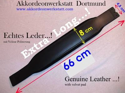 66 x 8 cm ( EXTRA Long ) Akkordeon Bassgurt, Riemen, accordion bass strap, belt