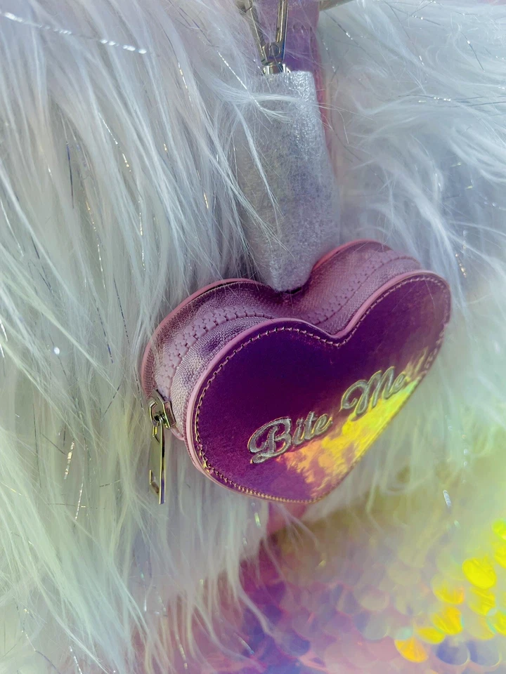 Muñecas Kill Sugar Thrillz Blanco Esmerilado Peludo Imitación Piel Fin de Semana Bolsa de Viaje Foto 4 de 4