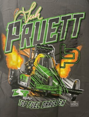 VRHTF NHRA'' ''LEAH PRUETT DIRECT CONNECTION'' TSR TOP FUEL DRAGSTER LARGE T SHIRT''