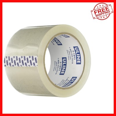 4-Pack of 3'' Crystal Clear Packing Tape - Strong Adhesive for Secure Shipping