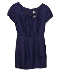 J CREW NWT Purple Silk Blend Fitted Cap Sleeve Dress Size 2 Pockets