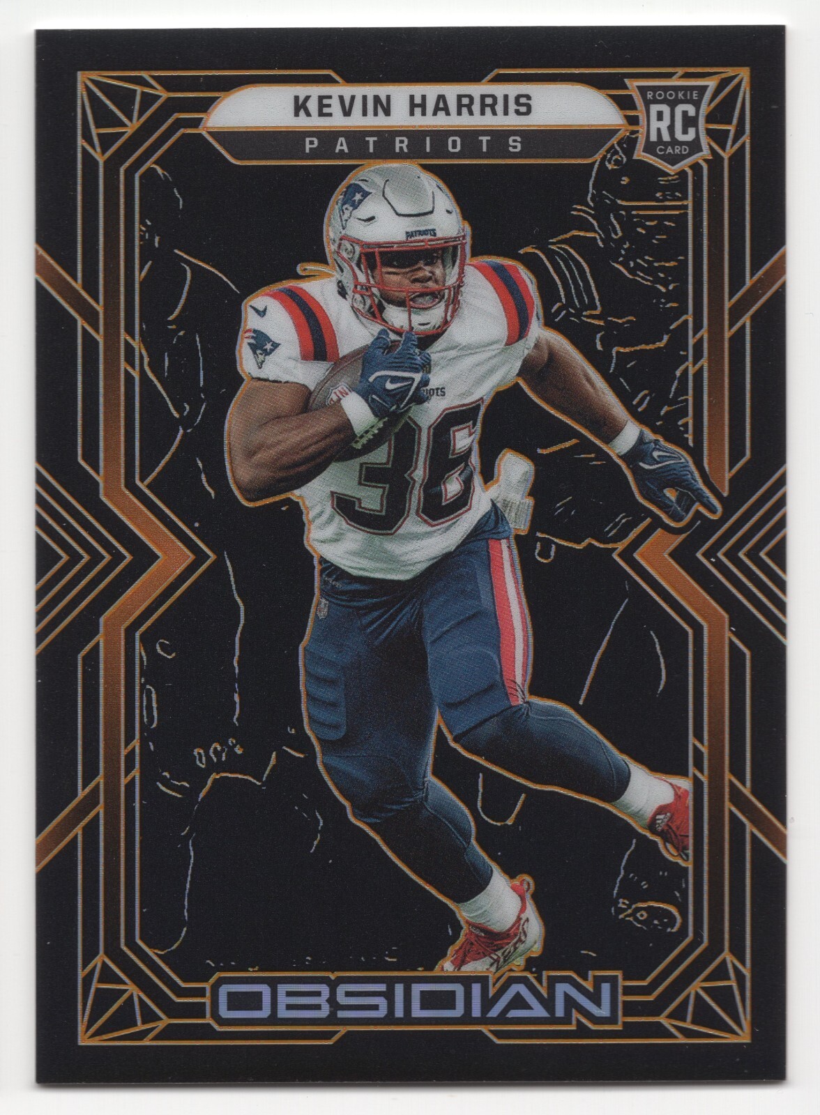 Kevin Harris Panini Obsidian #181 Electric Etch Orange