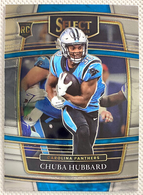 2021 Panini Phoenix Chuba Hubbard Rookie Fire Burst SP Card