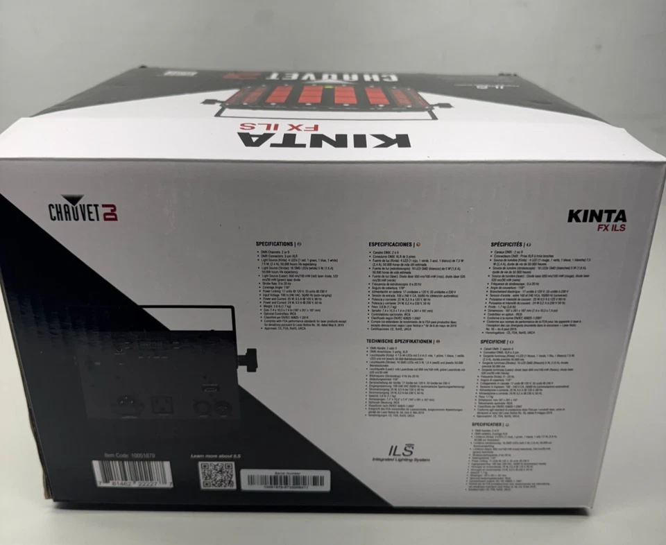 CHAUVET DJ Kinta FX ILS RGBW LED Derby, Laser, LED, Strobe Multi-Effect Fixture - Image 4 of 4