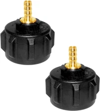 QCC1 Nut Propane Adapter Propane Gas Fitting 5/16" Hose Barb Valve 2pcs 9.2mm