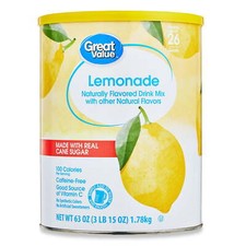 Great Value Drink Mix, Lemonade, 63 oz