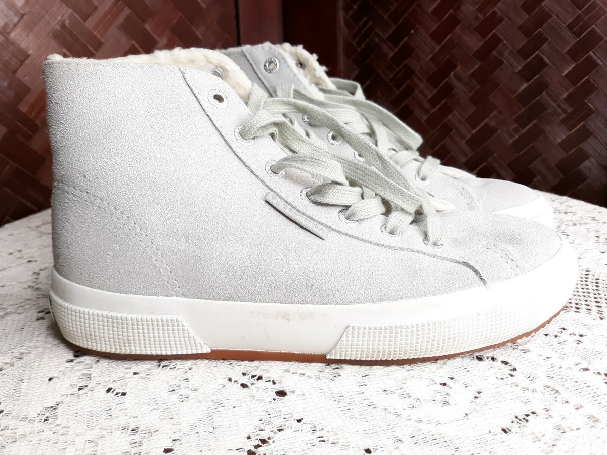 Superga Sherpa Lined Sneakers Womens Superga Womens Fur Lined High