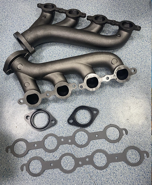 LS Swap Cast Iron Manifold Headers w/ Gasket for Chevy LS1 LS2 LS3 4.8 5.3 6.0L - Imagem 4 de 4