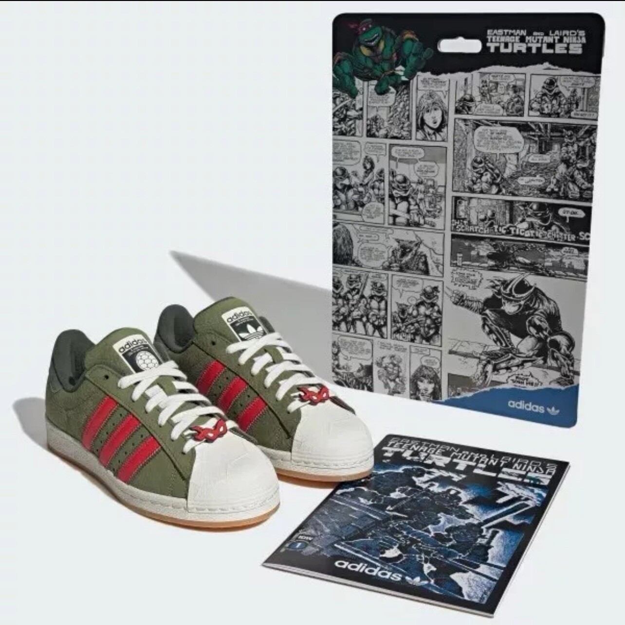 Size 9 - Adidas Superstar TMNT Shelltoe Teenage Mutant Ninja Turtles