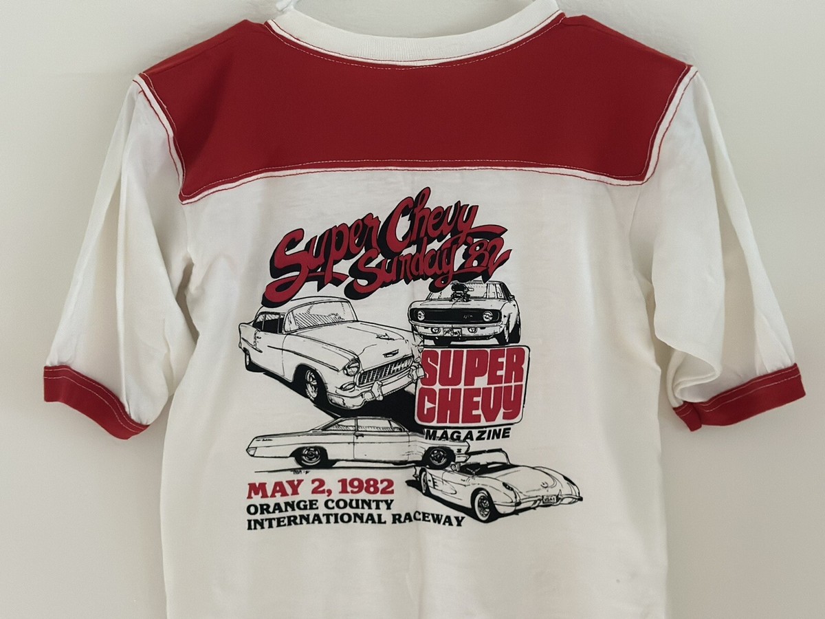 VTG Super Chevy Orange County International Raceway Tshirt Rare 1982 Hot Rod View 5