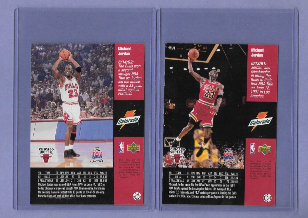 Michael Jordan 1999-2000 Upper Deck Gatorade Jumbo Card Set #MJ1