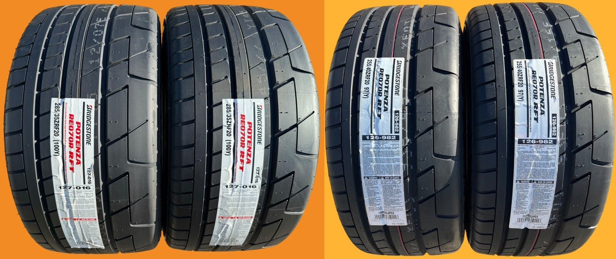 BRIDGESTONE - 【nienie18⠀】ブリジストンJGR ユーティリティー ⛳️ 4X BRAND NEW Bridgestone RE070R RFT Nissan GTR Tires 2X 285