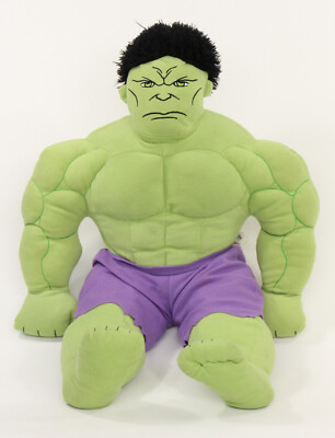 Large Incredible Hulk Plush 24'' Marvel Avengers Jay Franco Stuffed Animal Comic!