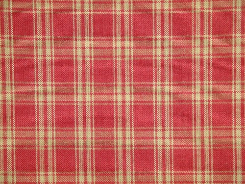 Red Catawba Plaid Woven Cotton Primitive Home Decor Sewing Homespun Fabric - Picture 7 of 10