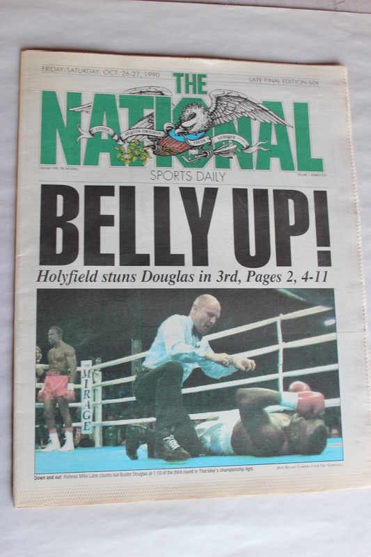 THE NATIONAL SPORTS DAILY NEWSPAPER HOLYFIELD/DOUGLAS - OCTOBER 26-27, 1990