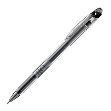 BG202A Pentel Slicci Gel Pen, 0.25mm Extra Fine Tip, Black Ink, Pack of 12