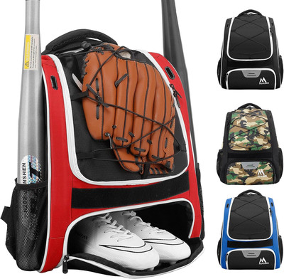 Baseball Bag-Baseball Backpack Holder for Baseball, Large Main Compartment,Softb