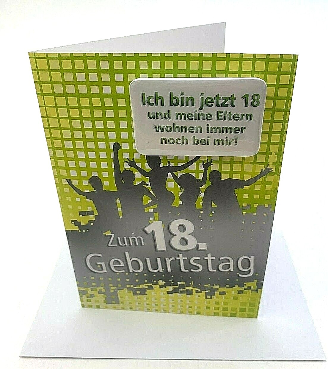 Glückwunschkarte Zum 18. Hochzeitstag Für Den Ehemann – Witzige Karte '18 Jahre Verheiratet', Mit Umschlag, 12,7x17,8 Cm