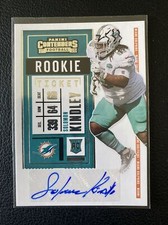 2020 Panini Contenders Rookie Ticket Auto Solomon Kindley #228 Dolphins RC
