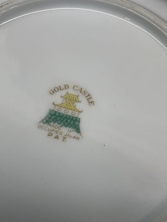 Buy Vintage Gold Castle, Japan Hostess China set great pieces sold