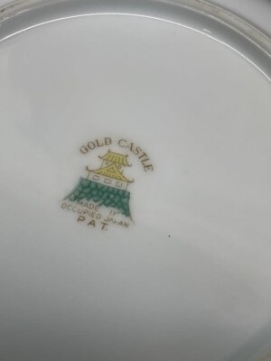 Vintage Gold Castle, Japan Hostess China set great pieces sold