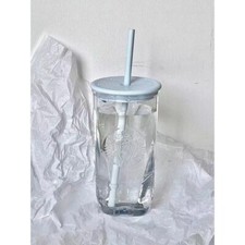 16oz Starbucks Nature Blue Triangle Glasses  Straw Cup Tumbler gifts 2024